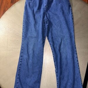 Vintage Chic High Waisted Elastic Waist Mom Jeans - 8 Petite